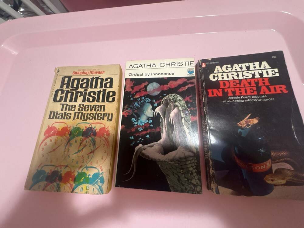 3 Vintage Agatha Christie Paperbacks: